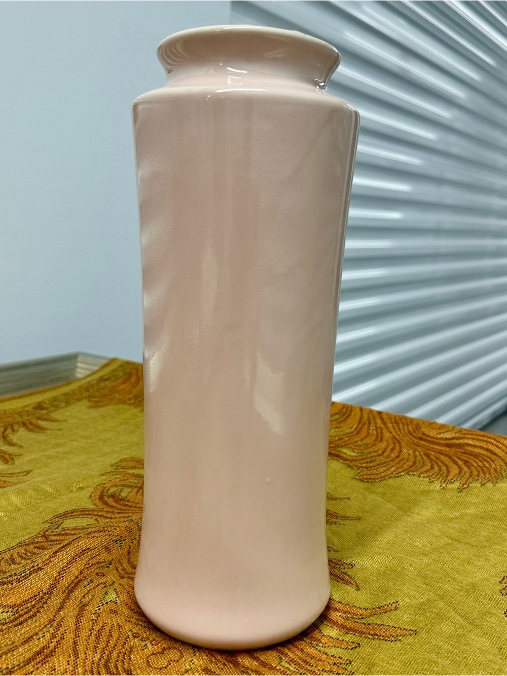 Beautiful Pink 11 Inch Vase Sleek Cylinder Vase Accent Decor Made In Japan